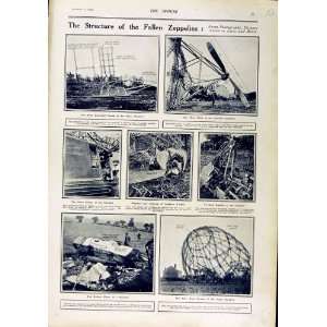  1916 DESTRUCTION ZEPPELINS GONDOLA WAR ESSEX ENGLAND