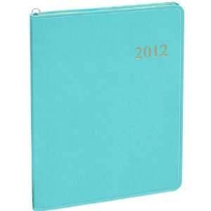  GALLERY LEATHER 2012 Sky Blue Leather Large Monthly 