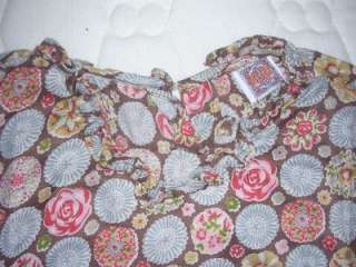 NEW FLORAL OILILY WOMANS VISCOSE TOP SHIRT BLOUSE 38 8  
