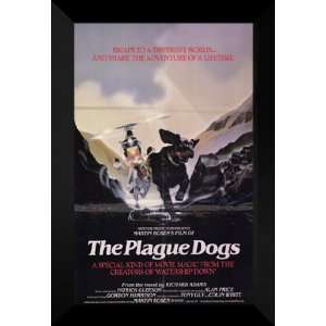  Plague Dogs 27x40 FRAMED Movie Poster   Style A   1982 