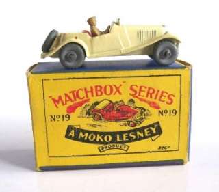 MATCHBOX LESNEY 19a MG MIDGET TD, CREAM, 1956, MIB  