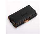 NEW MAGNETIC BLACK PU LEATHER CASE COVER HOLSTER FOR iPhone 4S 4G 