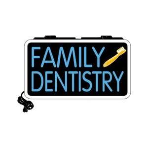 Family Dentistry Backlit Sign 13 x 24