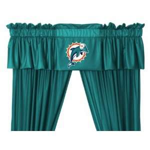  Miami Dolphins NFL Locker Room Collection Window Valance 