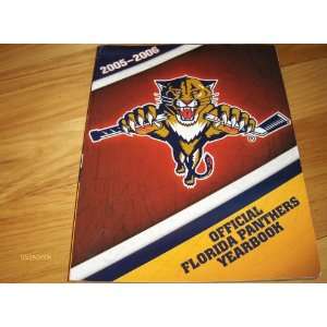    2005 2006 Florida Panthers Official Yearbook Panthers Books