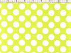 Yard Cotton 100% Fabric 2.5mm Yellow Dots on White  