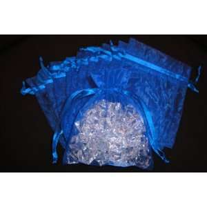  30 Royal Blue Organza Gift Bags 3x4 