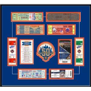   Mets 50th Anniversary Tickets To History Framed Print