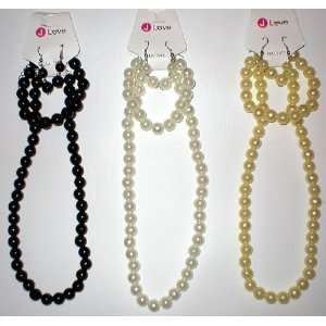   Sets (4pcs each set) Costume Jewelry Necklace Earrings and Bracelets