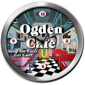  OGDEN 14 Inch Cafe Metal Clock Quartz Movement