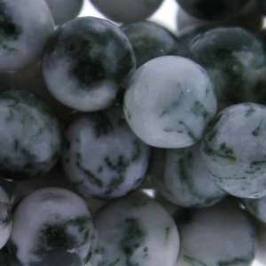 Tree Agate  Ball Plain   6mm Diameter, Sold by 16 Inch Strand with 