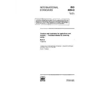 ISO 4254 31992, Tractors and machinery for agriculture 