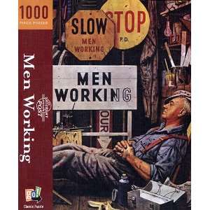  Men Working 1000 Piece Puzzle Toys & Games