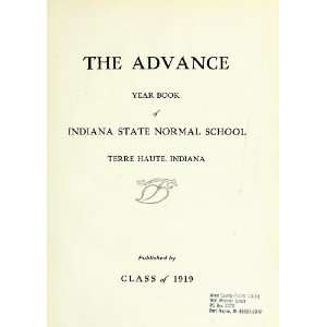   Yearbook Of Indiana State Normal School: Indiana State College: Books