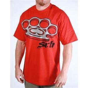  SRH Knuckle Up T Shirt   Large/Red Automotive