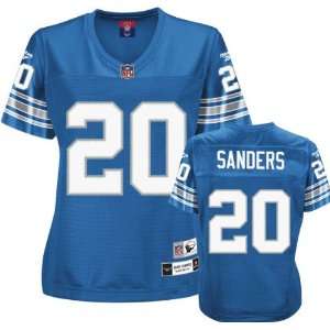 : Barry Sanders Detroit Lions Womens Premier Throwback Player Jersey 