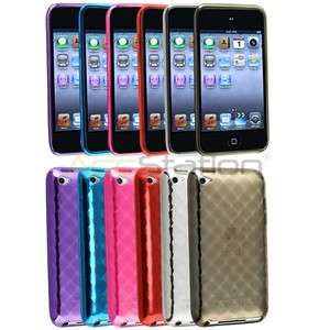   Diamond TPU Soft Rubber Skin Gel Case Cover for iPod Touch 4th Gen 4 G