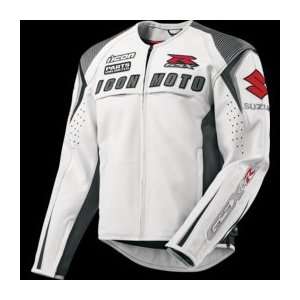   GSXR Leather Jacket , Gender: Mens, Size: XL, Color: White XF2810 1499