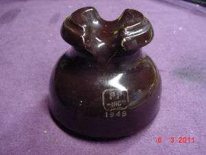 Dark Brown PP Inc Ceramic Insulator 1949  