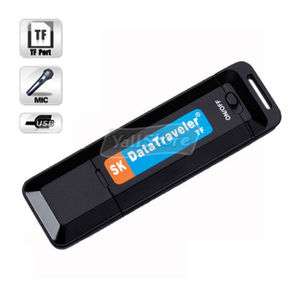 Voice Recorder Pen with U Disk TF Card For 2GB 4GB blk  