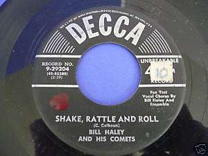 BILL HALEY Shake Rattle And Roll Decca 45  