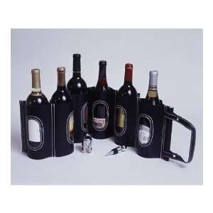  Wine Line WL N052 Leather 6 Bottle Hanging Wine Holster 