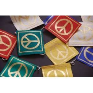   Mini Handmade Paper Prayer Flags for Universal Peace 
