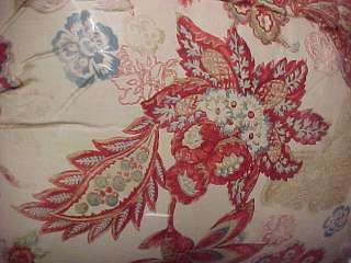   Crawford Floral Rouge Comforter Set Spice Barn Red+Ivory+Blue~NEW