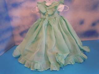 Vintage Sea Green Organdy Dress for (M) Doll  