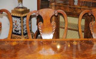 Walnut Victorian Dining Table Inlay Extending Tables  