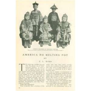  1913 Oriental Emigration To America China India Japan 