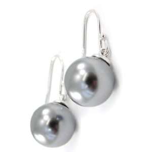  Earrings silver Perla gray. Jewelry