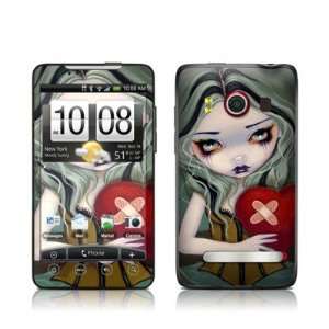 Broken Heart Design Protector Skin Decal Sticker for HTC EVO 4G Cell 