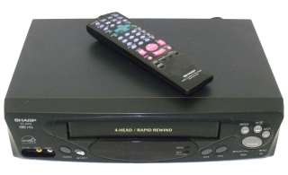 Sharp VC A413 VHS 4 Head VCR Player Rapid Rewind  