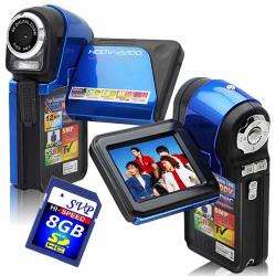 SVP HDDV2200 5MP 2 inch LCD Blue Digital Camcorder/ 8GB Card 