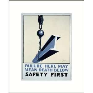  WPA Poster (M) Failure here may mean death below Safety 