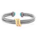 Silvermoon Sterling Silver and Copper Turquoise Wrap Bracelet Today 