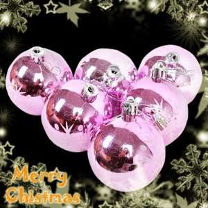  CHRISTMAS TREE Decoration 6 Pcs 60mm Ball Bauble Baubles 