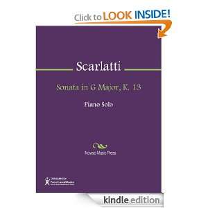 Sonata in G Major, K. 13 Sheet Music Domenico Scarlatti  