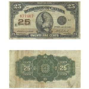  Canada 1923 25 Cents, Pick 11c 