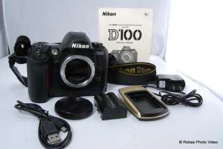 Used Nikon D100 Digital Camera body only 018208252060  