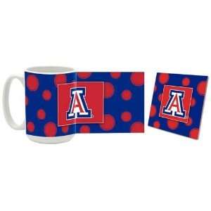  Arizona Mug & Coaster Gift Box Combo Arizona Wildcats Beverage 