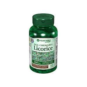 DGL Chewable Licorice Tablets 100 Tablets  Grocery 