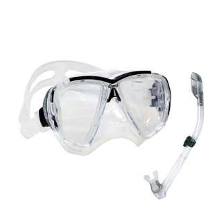 Cressi Sub Big Eyes Mask and Dry Adult Snorkel Combo Set:  