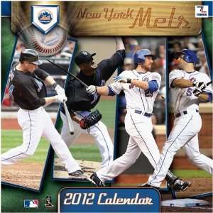  New York Mets 2012 Wall Calendar 12 X 12 Office 