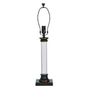  Lighting Translucent Column Table Lamp with Decorative Finial, Harp 