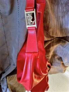  Ralph Lauren Leather Purses Red Hobo Valentine Handbag Shoulder Bag 