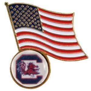 South Carolina Gamecocks Flag Pin:  Sports & Outdoors
