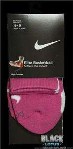 NEW Nike Elite Basketball High Quarter Socks Pink Breast Cancer Size 