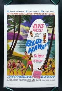 BLUE HAWAII * 1SH ORIG MOVIE POSTER ELVIS PRESLEY 1961  